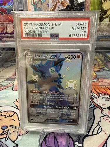 Lycanroc GX SV67/SV94 Hidden Fates: Shiny Vault Holo PSA 10