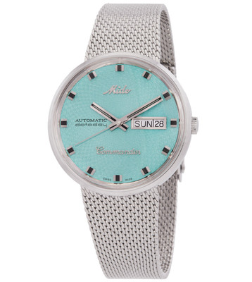 Mido Commander 1959 Vintage Logo Turquoise Dial Men's Watch M842942511