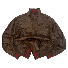 Rocawear Y2K Hip Hop Windbreaker Bomber Jacket Brown 3XL