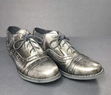 CROWN VINTAGE Oxfords Metallic / Pewter Women's Size 6