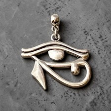 Eye of Horus Charm Silver Pendant Egyptian Symbol Clip On Jewellery Gift
