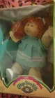Cabbage Patch Kids Anita Cristy 1985 Doll Red Yarn Hair Original Box Birth Cert