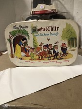 Snow White and The Seven Dwarfs Vinyl Case/ Lunch Box Walt Disney Ideal Toy Corp
