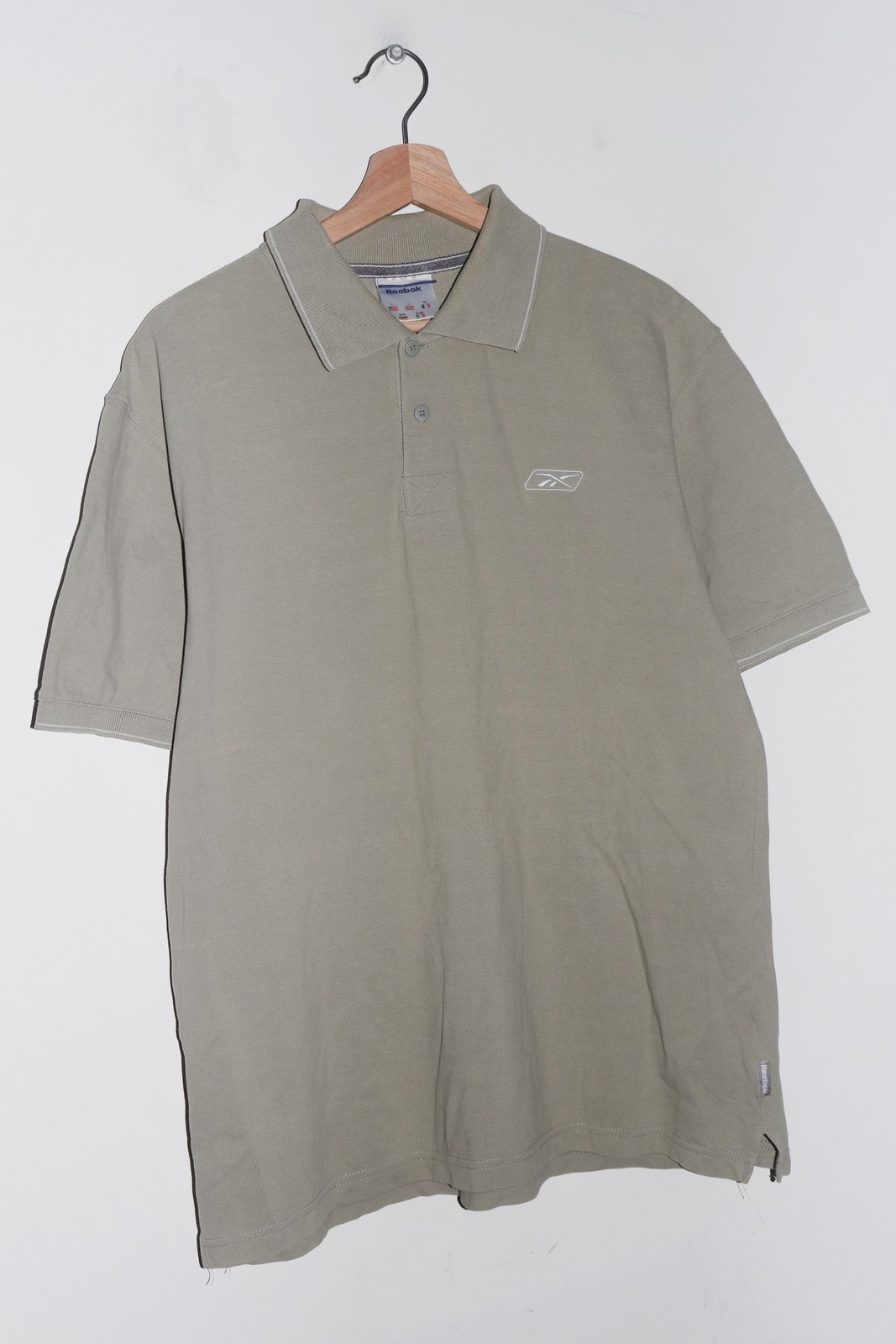 Vintage Reebok Embroidered Logo Thick Polo (L)