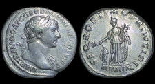 TRAJAN denarius - ALIM ITAL, Trajan