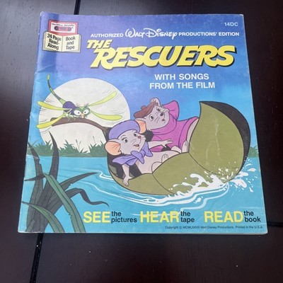 Walt Disney The Rescuers 洋書 絵本 ヴィンテージ Walt Disney The Rescuers Book 14DC Vintage Disney No Tape Book