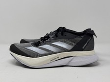 Size 8 adidas Adizero Boston 12 Lightstrike PRO Running Shoes Black White Womens