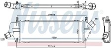 Intercooler – Luftkühler Aluminium 96307 NISSENS für NISSAN MICRA III
