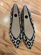 Rothy s NWOT The Point II Leopard Print Flats Sz 9.5
