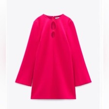 ZARA NWT WOMAN MINI DRESS FUCHSIA