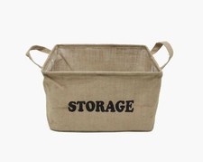 Storage Bin Basket Canvas Organizer Basket Toy Bin Book Container Laundry Bin