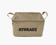 Storage Bin Basket Canvas Organizer Basket Toy Bin Book Container Laundry Bin