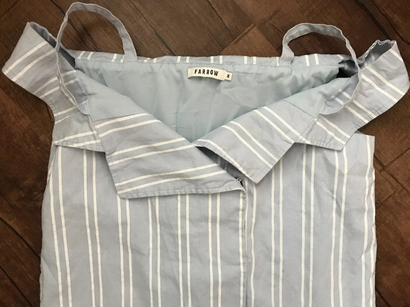 Farrow Womens Button Down Cold Shoulder Striped D… - image 3