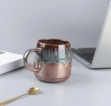 Large Ceramic Coffee Mug, Big Tea Cup for Office and Home, 21 Oz 1 PCS - green