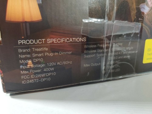 Treatlife Smart Plug In Dimmer IP44 Waterproof Remote Control - Picture 3 of 9