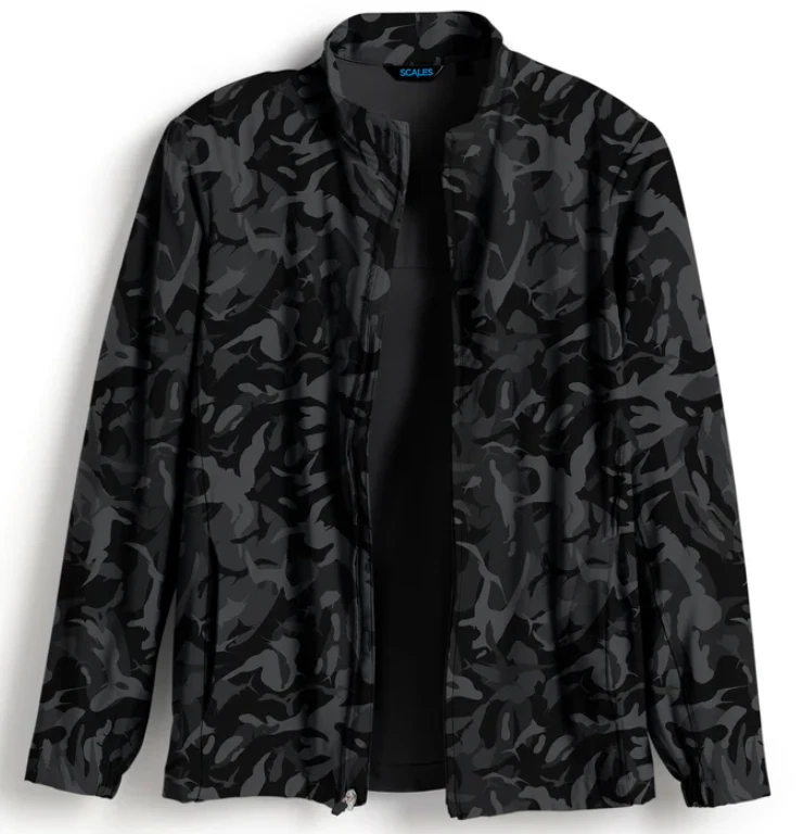 Scales Man's Size S - Gear Frigate Camo Full Zip Jacket