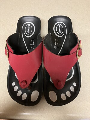 Aerosoft Sandals Red Size 6US -37 Thailand New No Box Never Worn