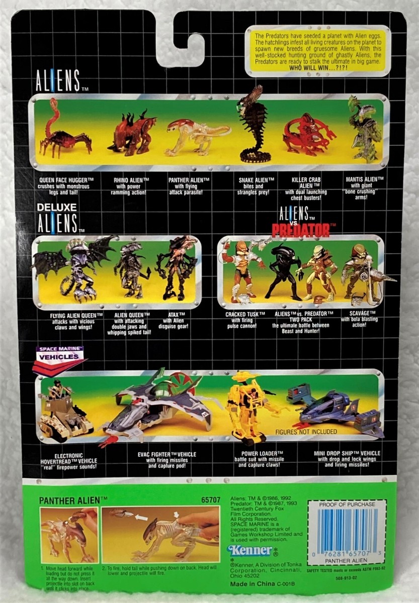 置物    Patricia  1993 PANTHER ALIEN with Flying Attack Parasite Action Figure 1993