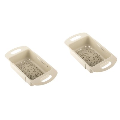  Set of 2 Planke Waschbecken-Abflussabdeckung Obst Spülbecken