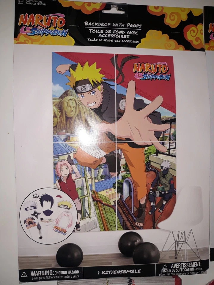 Naruto Shippuden Birthday Party Supplies & Decorations Set Plates Napkins NEW  - Изображение 3 из 4