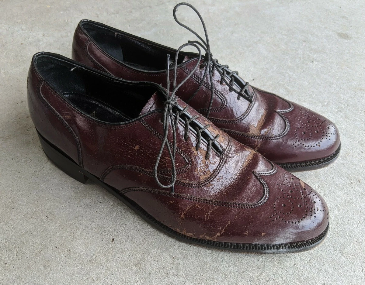 Vintage burgundy best sale shoes