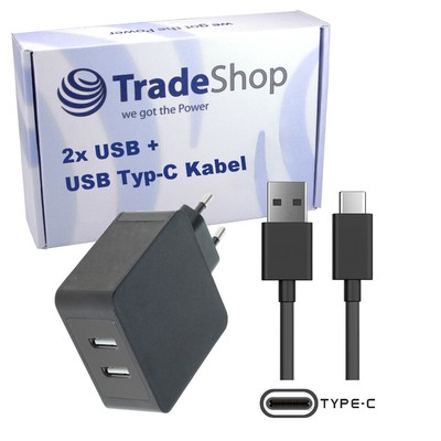 Trade-Shop USB 3.1 Typ-C Netzteil Ladegerät 2,4A für Vernee Apollo Lite X