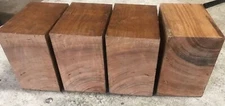 6” X 6” X 4” Pennsylvania Cherry Bowl Blanks  Qty 4 Sealed With Wax Hobby Lumber
