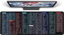 Computer Mouse Pad Desk Mat Excel Shortcut Mouse Pad Quick Key Super Large