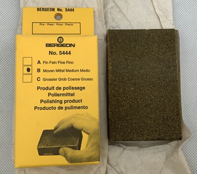 Bergeon 5444-B Abrasive Block for Rust Removing Product for Metals - Medium NOS