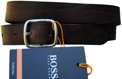 NEU JJEFF HUGO BOSS GÜRTEL Gr. 90 DARK-BROWN ORANGE LABEL 50385596