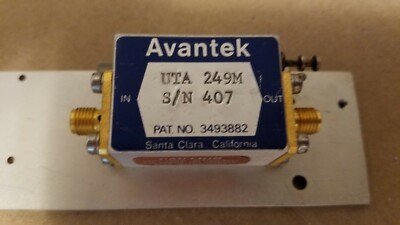 Avantek UTA-249M RF Microwave Amplifier 2.275GHz-2.305GHz SMA(f) +15VDC #407