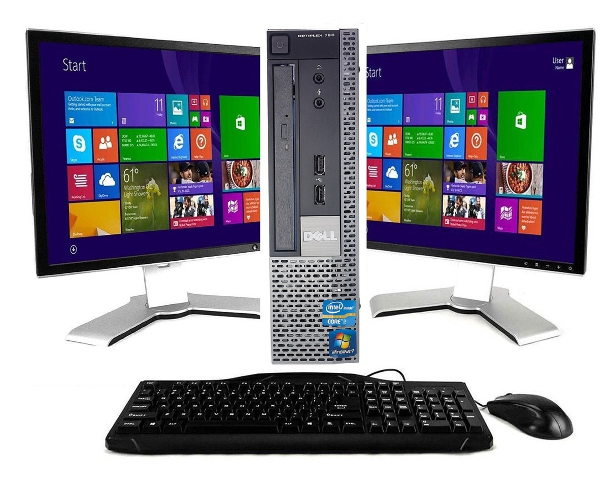 Dell Desktop PC Computer Core i5 4GB DUAL 19