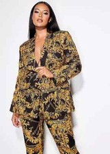 Star By Julien Macdonald Baroque Printed Blazer - Size 12 - Bnwot - Rrp £99