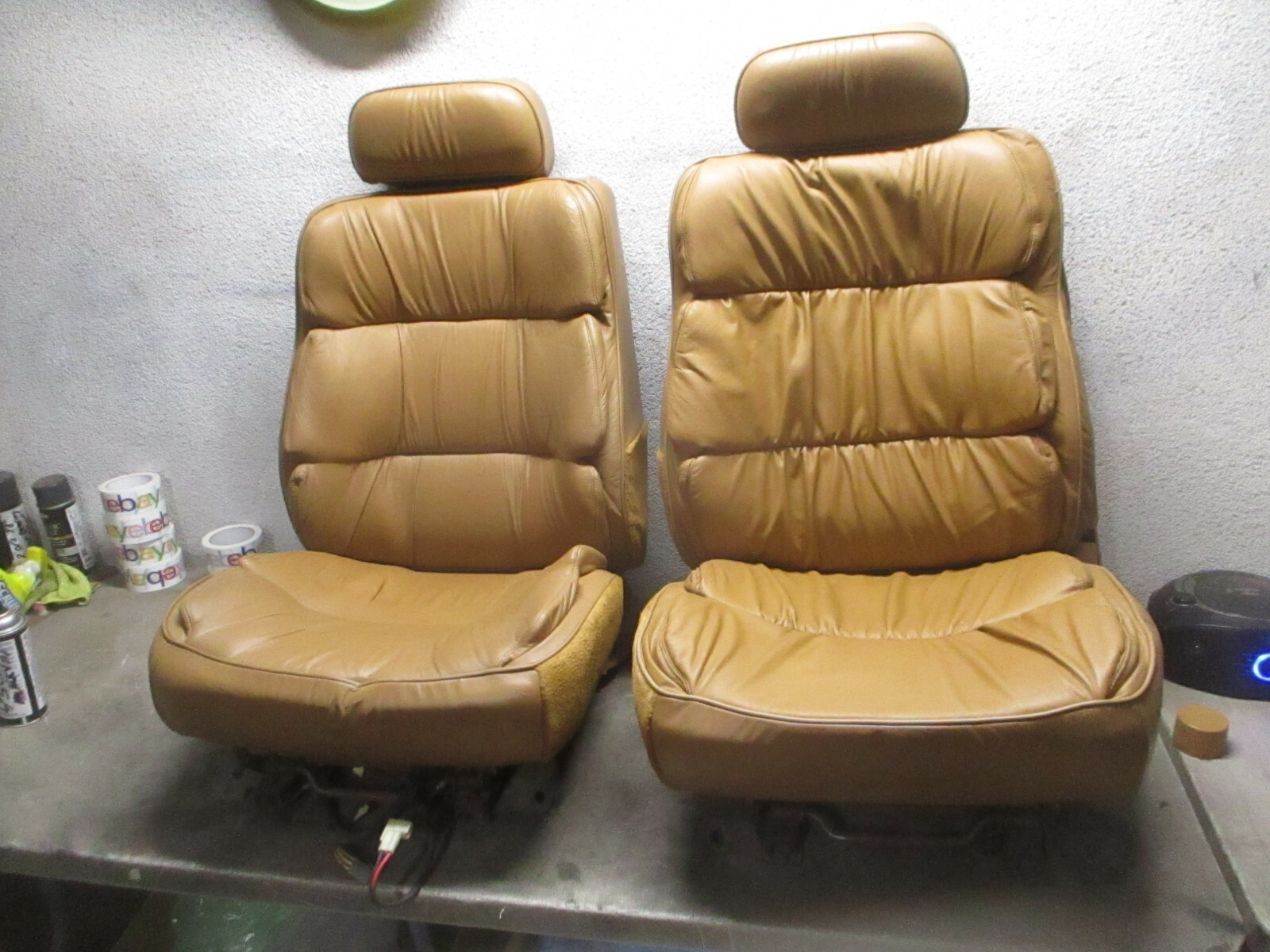 FRONT POWER SEAT PAIR chrysler maserati 89 90 91  #