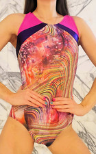 Motionwear Gymnastics Leotard Adult Petite Small AXS Competition Dance Aerialist