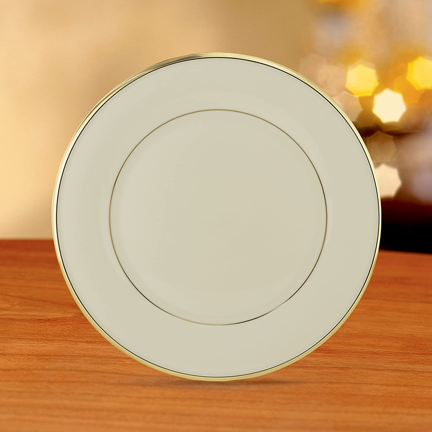 Eternal Gold Banded Ivory China Dinner Plate eBay