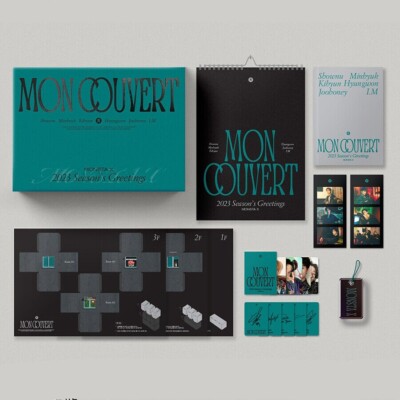 MONSTA X 2023 SEASON S GREETINGS WALL CALENDAR Ver Calendar+Note+Key Ring+etc