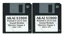 Akai S1000 Floppy Disks Roland U-20/U-220 Sound Module Electric Organ 4