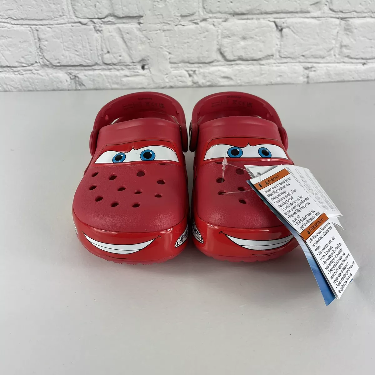 Disney Pixar Cars Crocs Lightning McQueen Shoes Sz 6