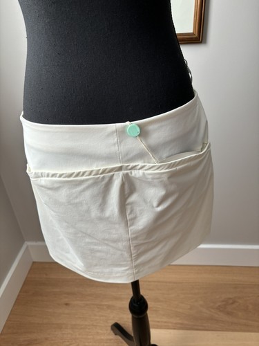 Patrizia Pepe US 8 Skirt Lined Stretch Winter white Athleisure NWT - Picture 4 of 13