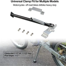 14" Clamp Frame On Side Kick Stand Kit For Dirt Bike CR125/250/500 KX125/250/500