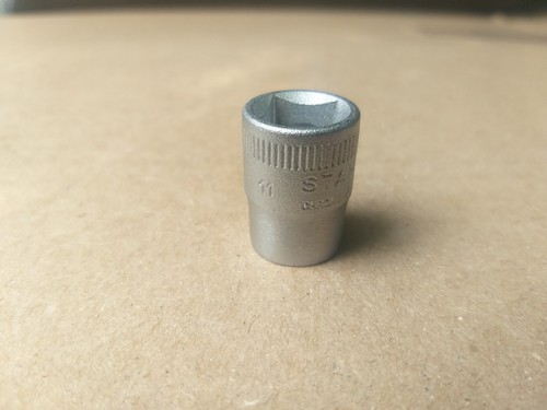 Stahlwille 11mm Shallow 3/8" Drive 6 Point Chrome Socket 456-11 Made in Germany - Bild 2 von 6