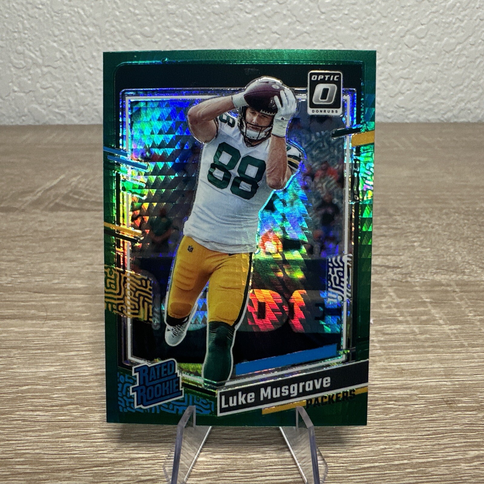 LUKE MUSGRAVE 2023 Panini Donruss Optic Rated Green Hyper Prizm #241 Rookie RC