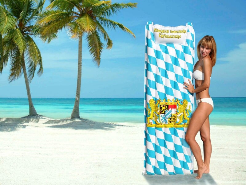 Thumbnail - Luftmatratze Mit Bayerischen Rauten Und Wappen