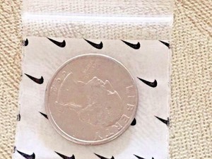Nike-Swoosh-1515-APPLE-SMALL-MINI-ZIP-LOCK-Baggies-100-ZIPLOCK-BAGS-1-5-034-X-1-5-034