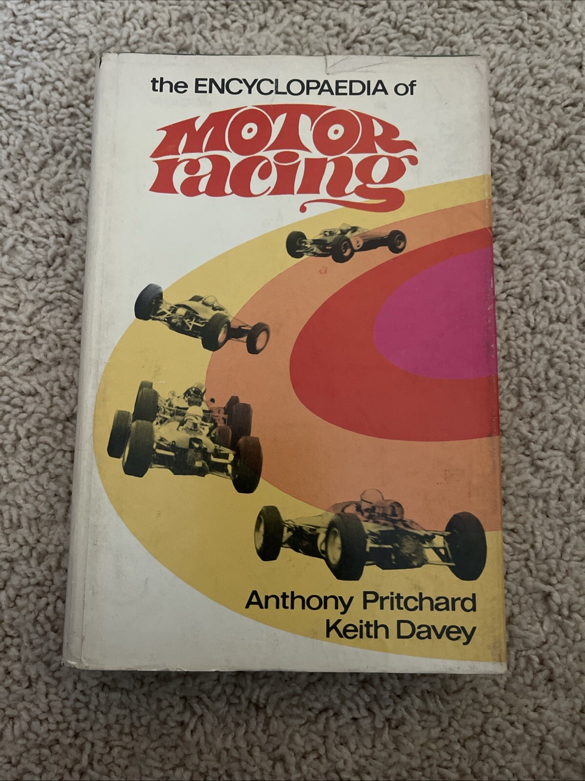 1969 1st Edition Encyclopedia of Motor Racing by Prichard & Davey HC/DJ VG Condition