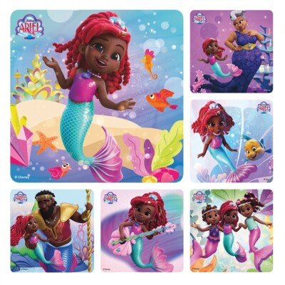 25 Disney Junior Ariel stickers party favors teacher rewards