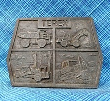 Terex GM Heavy Equipment Promo Belt Buckle Mining Construction Vtg 70s  .CPA326