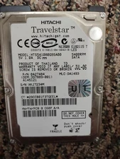 Hitachi Travelstar 5K100 HTS541080G9SA00 80 GB,Internal,5400 RPM,2.5" (0A26924)