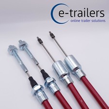 PAIR 1130mm STAINLESS STEEL TRAILER BRAKE CABLES FOR KNOTT & IFOR WILLIAMS HB505